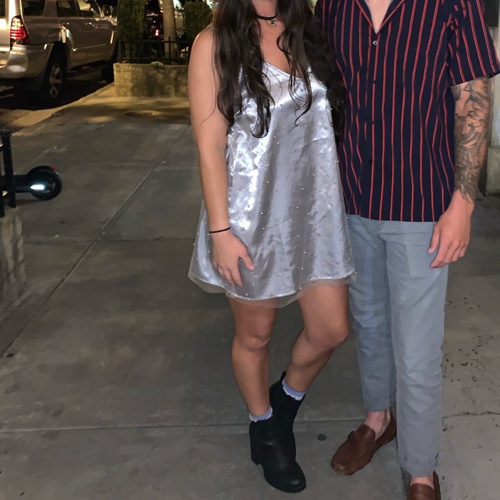 Satin Slip Mini Dress